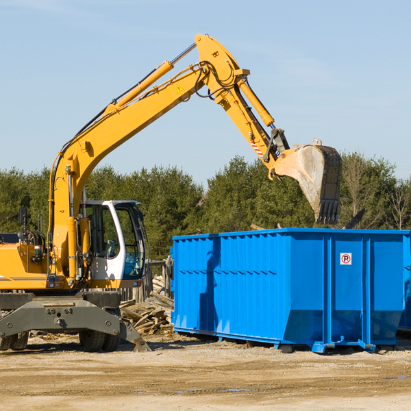 can i request a rental extension for a residential dumpster in Redfield SD